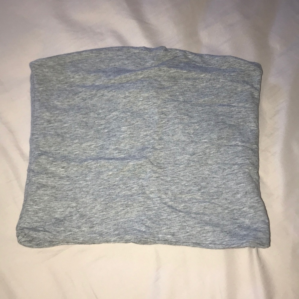 brandy melville grey tube top